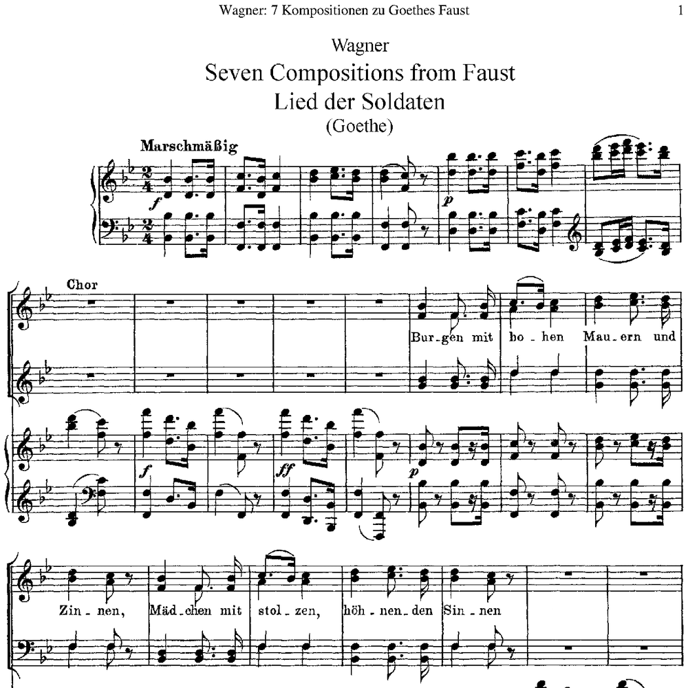 Sieben Kompositionen zu Goethes Faust, Op. 5