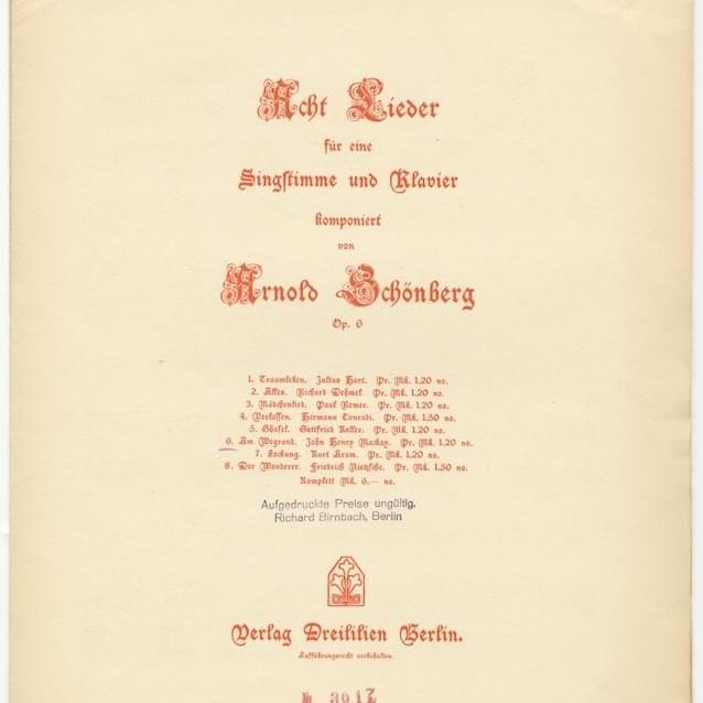 8 Lieder, Op. 6