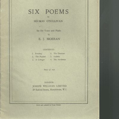 Six Poems by Seumas O’Sullivan