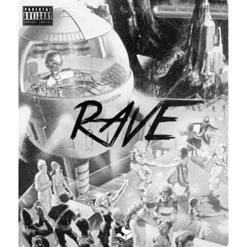 Album cover art for "Rave" by Ō SQUA.