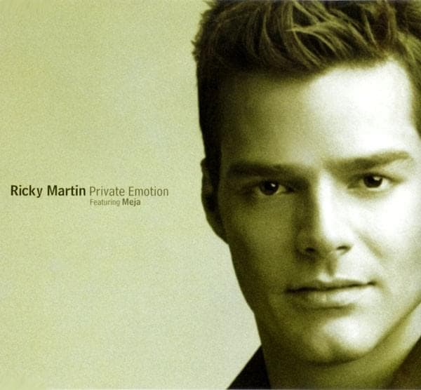Album cover art for "Private Emotion" by Ricky Martin & Meja