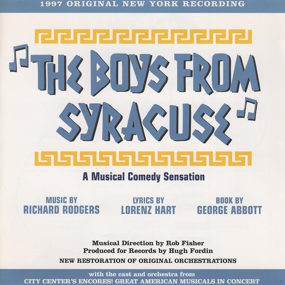 The Boys from Syracuse (1997 Original New York Recording)