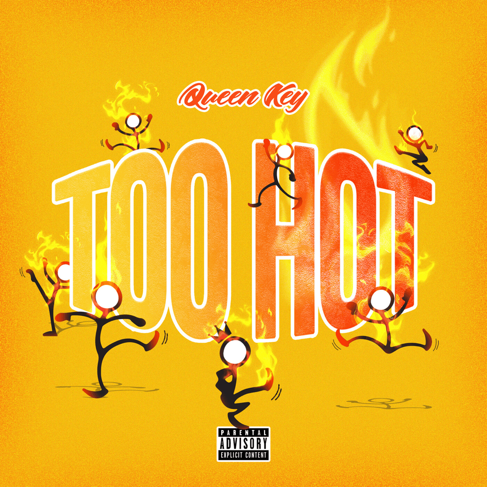 Album cover art for "Too Hot" by Queen Key