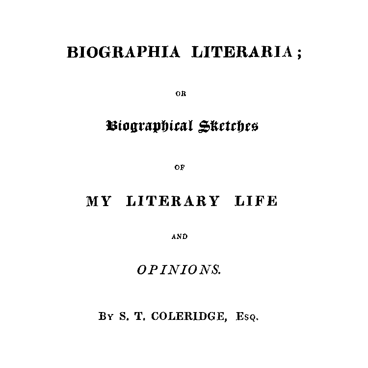 Biographia Literaria