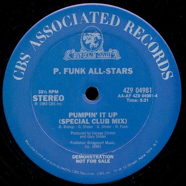 Album cover art for "Pumpin' It Up (Special Club Mix)" by P-Funk All Stars
