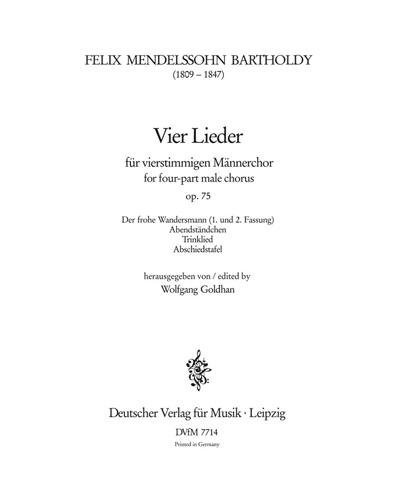 Vier Lieder, Op. 75