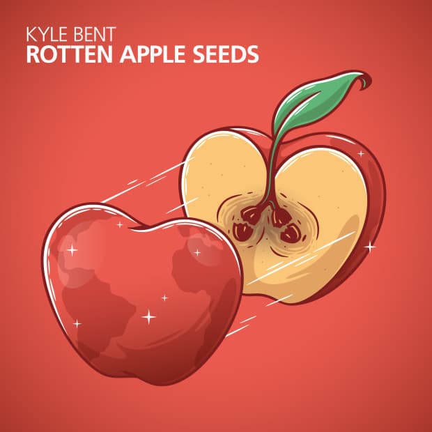 Album cover art for "Rotten Apple Seeds" by Kyle Bent