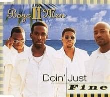Album cover art for "Doin’ Just Fine" by Boyz II Men