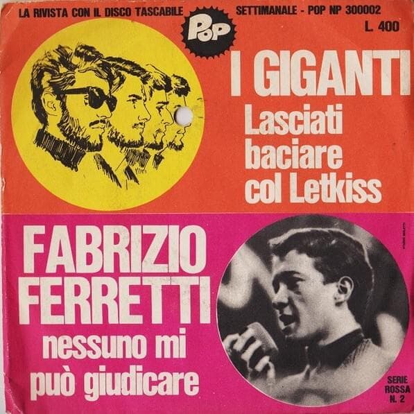 Album cover art for "Lasciati baciare con il Letkiss" by I Giganti