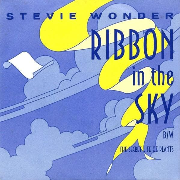Album cover art for "Ribbon in the Sky" by Stevie Wonder
