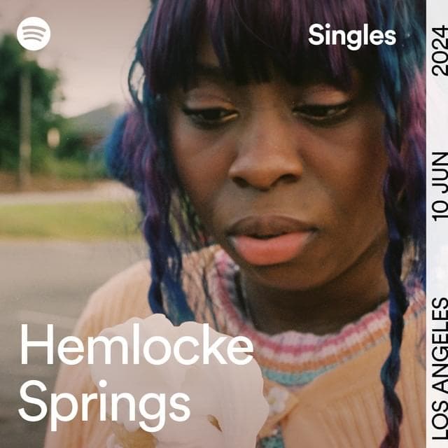 Album cover art for "​girlfriend - Spotify Singles" by hemlocke springs