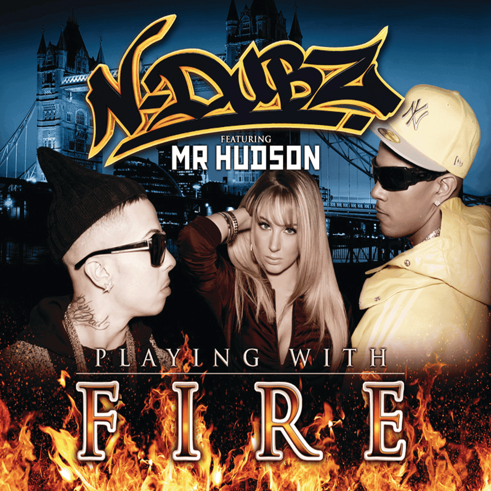 Album cover art for "Playing With Fire" by N-Dubz & Mr Hudson