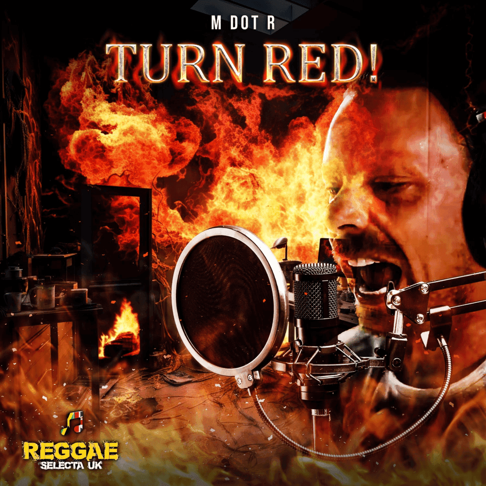 Album cover art for "Turn Red" by M Dot R