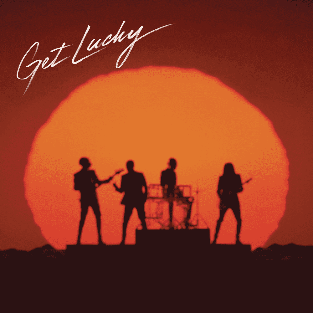 Album cover art for "Get Lucky" by Daft Punk & Pharrell Williams & Nile Rodgers