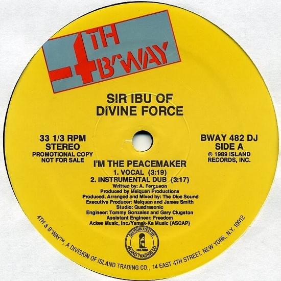 I’m the Peacemaker / Ibu Gets Lyrical