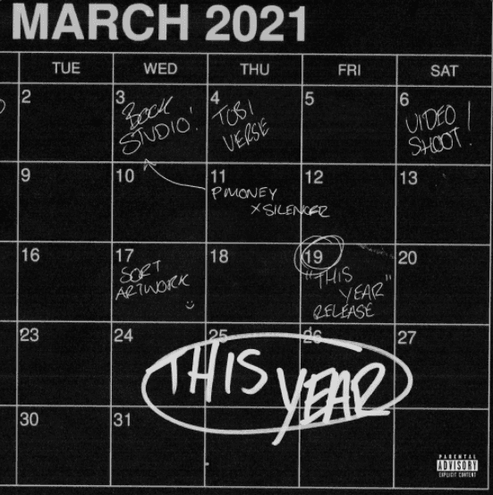 Album cover art for "This Year" by P Money & Silencer & TBJZL
