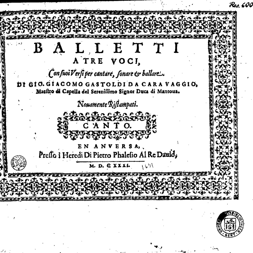 Balletti a tre voci