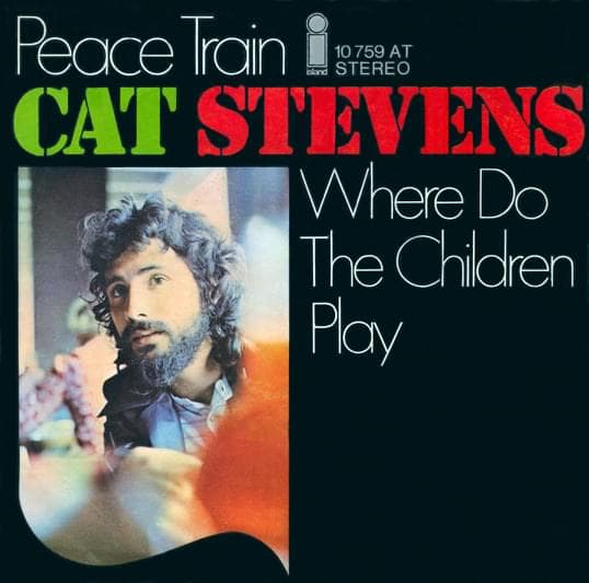 Album cover art for "Peace Train" by Cat Stevens