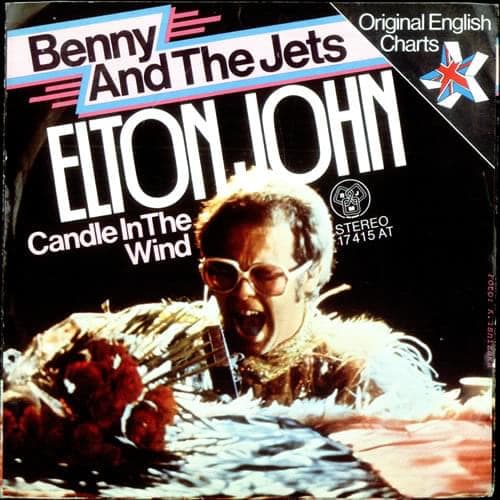 Album cover art for "Bennie and the Jets" by Elton John
