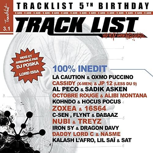 Tracklist 5th birthday