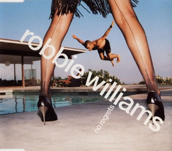 Album cover art for "No Regrets" by Robbie Williams