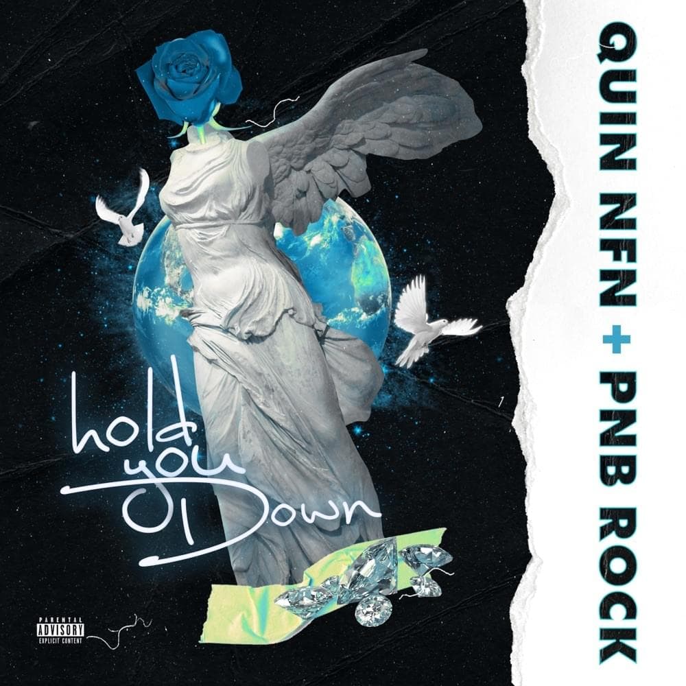 Album cover art for "Hold You Down" by Quin NFN & PnB Rock
