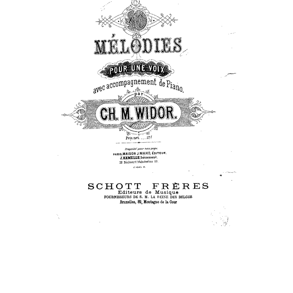 Quarante mélodies