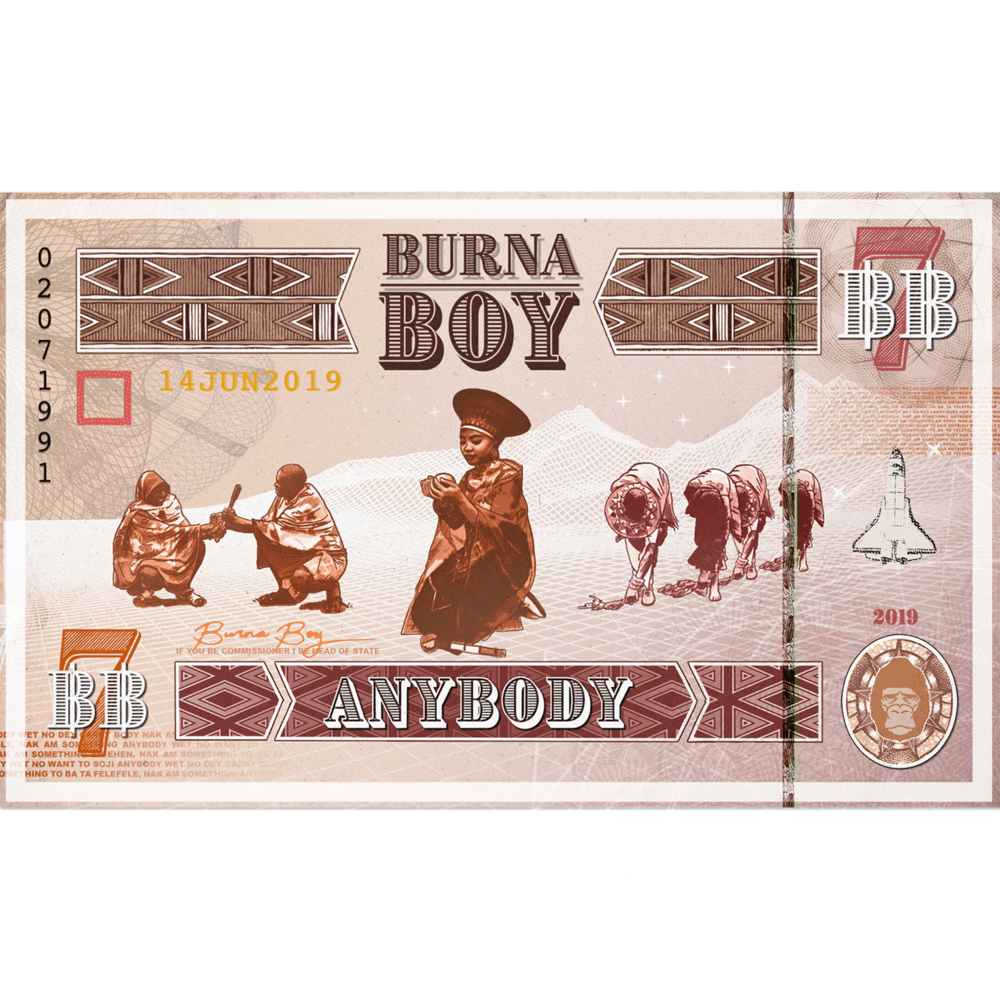 Album cover art for "Anybody" by Burna Boy