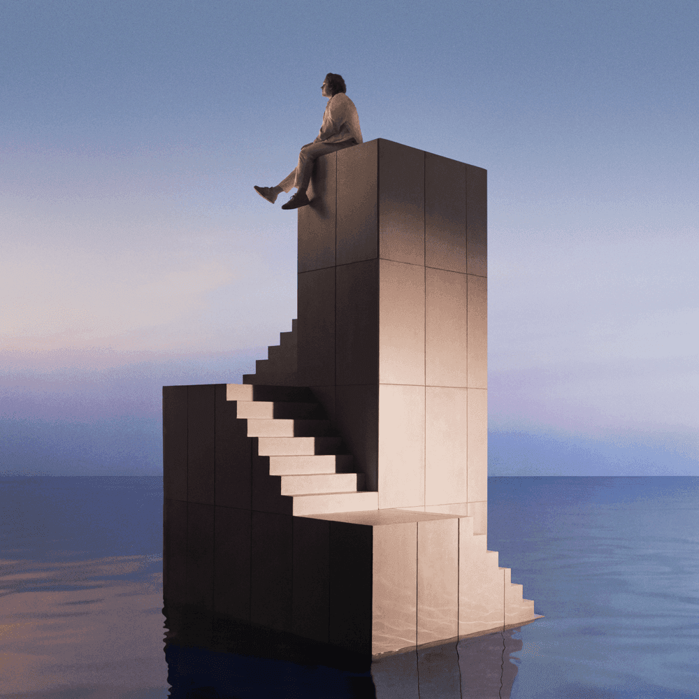 Album cover art for "Lewis Capaldi - Old Navy Blue (Tradução em Português)" by Genius Brasil Traduções