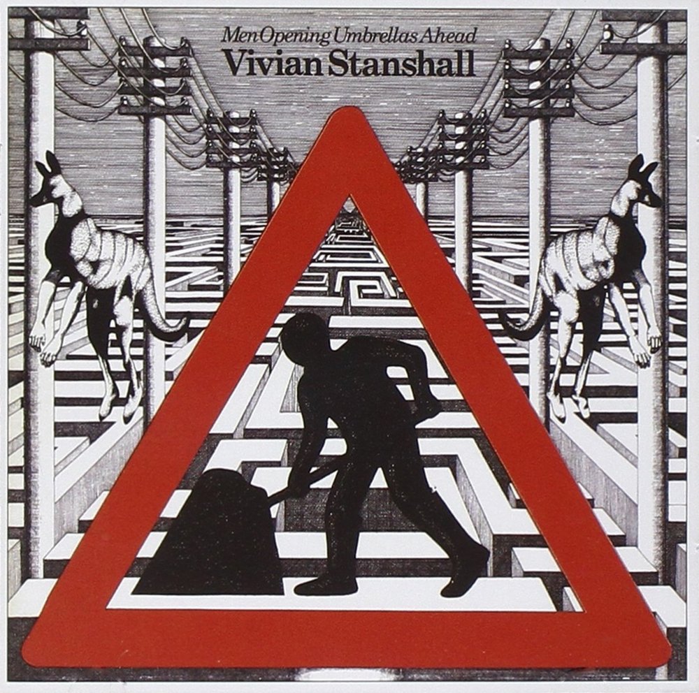 Men Opening Umbrellas Ahead