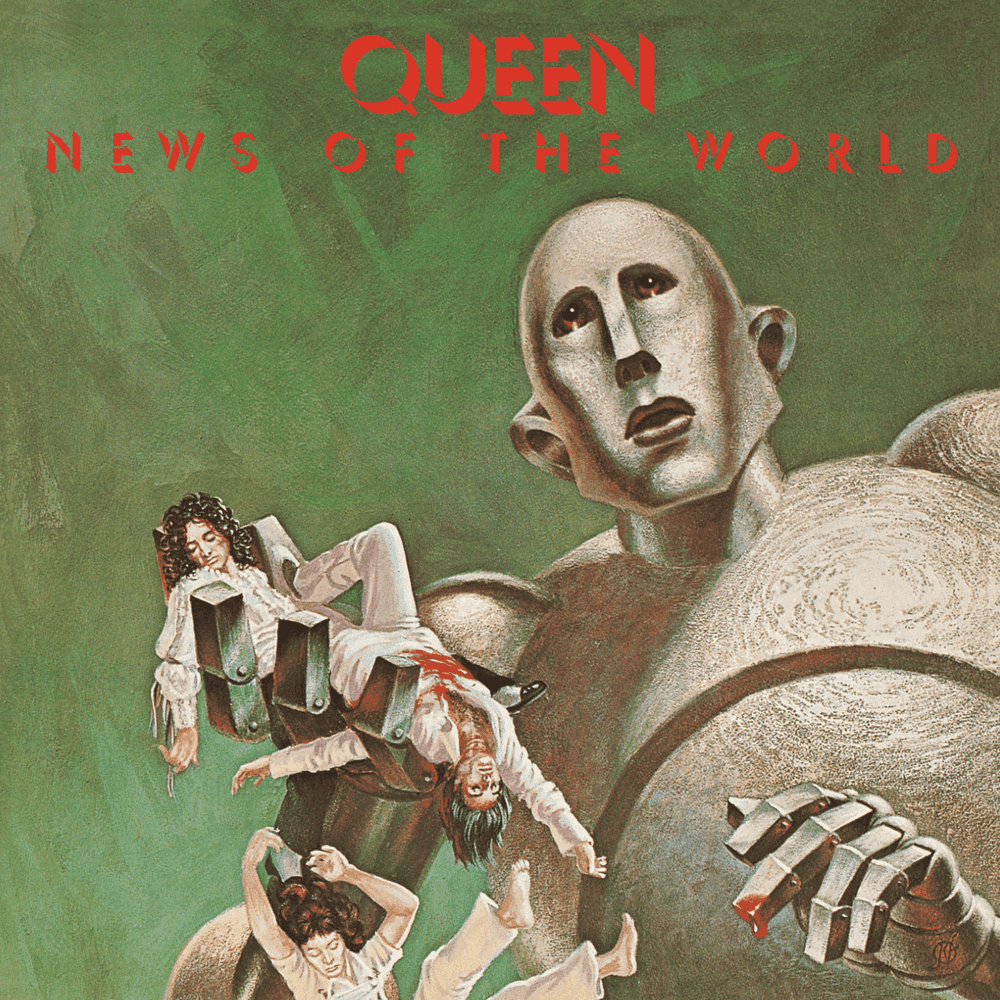 Album cover art for "We Are the Champions" by Queen