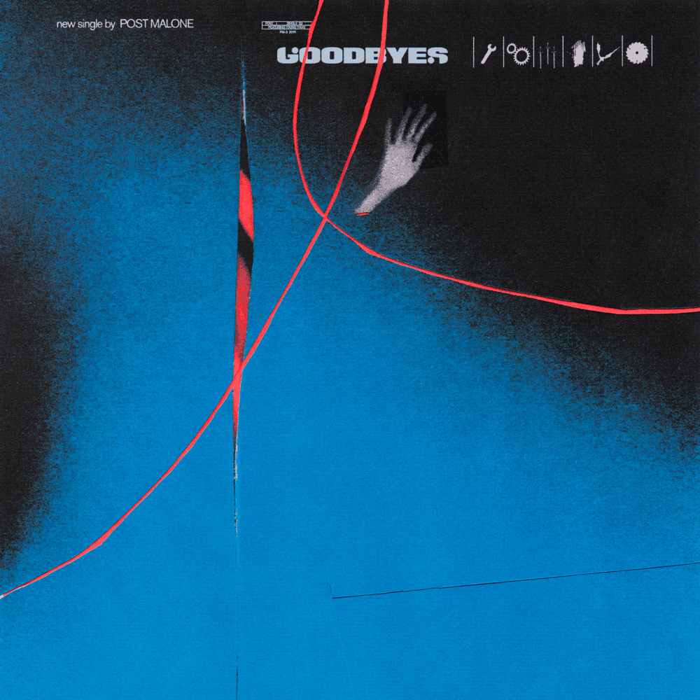 Album cover art for "Goodbyes" by Post Malone & Young Thug