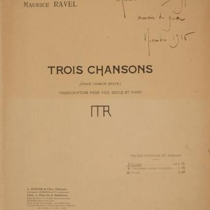 Trois chansons