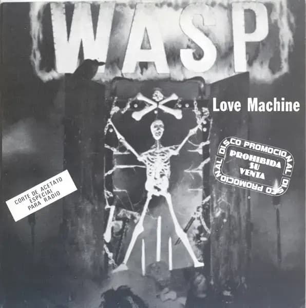 Album cover art for "L.O.V.E. Machine" by W.A.S.P.