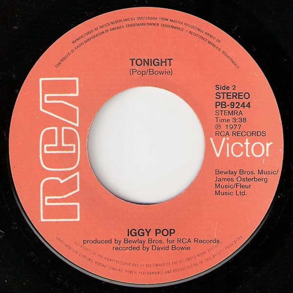 Album cover art for "Tonight" by Iggy Pop