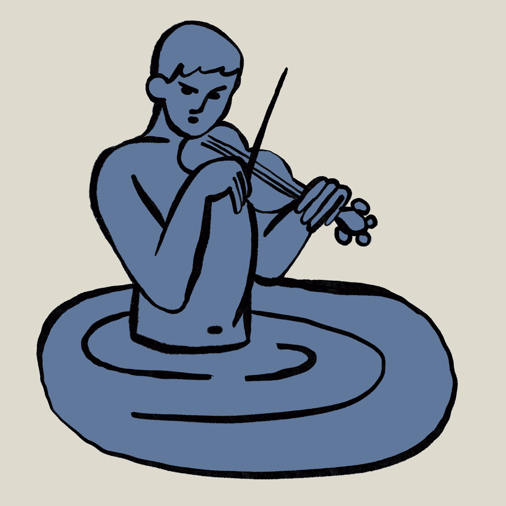 Album cover art for "Figure With Flowers" by W.H. Lung