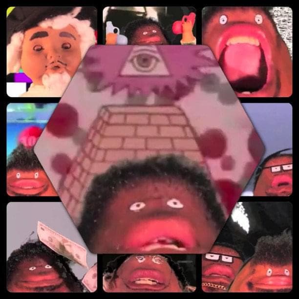 Album cover art for "Greene Eyes" by Quelle Chris & Tanya Morgan & Cavalier & Fresh Daily