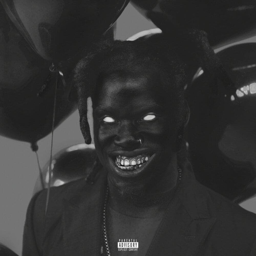 Album cover art for "BLACK BALLOONS | 13LACK 13ALLOONZ" by Denzel Curry & GoldLink & Twelve’len