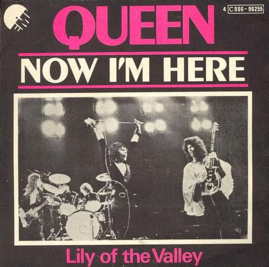 Album cover art for "Now I'm Here" by Queen