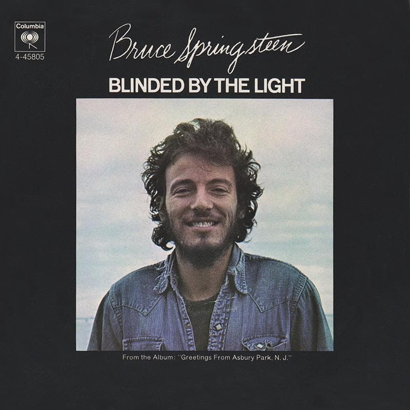 Album cover art for "Blinded by the Light" by Bruce Springsteen
