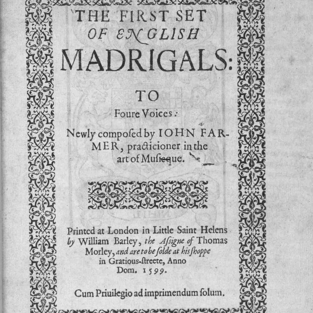 First Set of English Madrigals