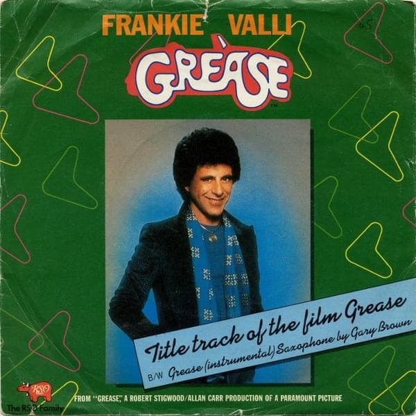 Album cover art for "Grease" by Frankie Valli