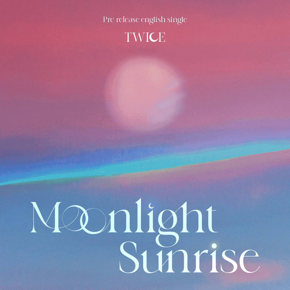 Album cover art for "MOONLIGHT SUNRISE" by TWICE