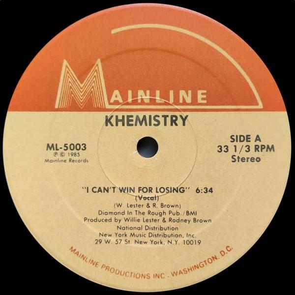 I Can’t Win For Losing ‎– Single