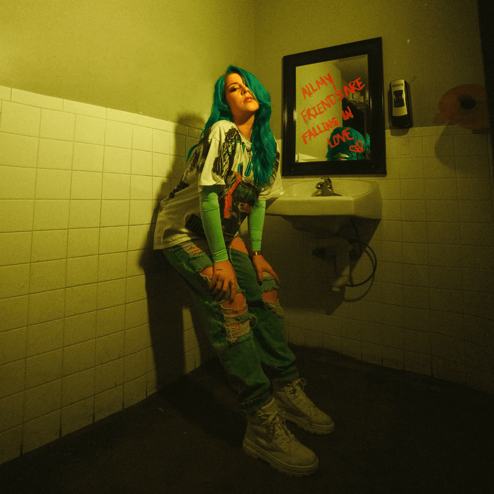 Album cover art for "All My Friends Are Falling In Love" by Charlotte Sands