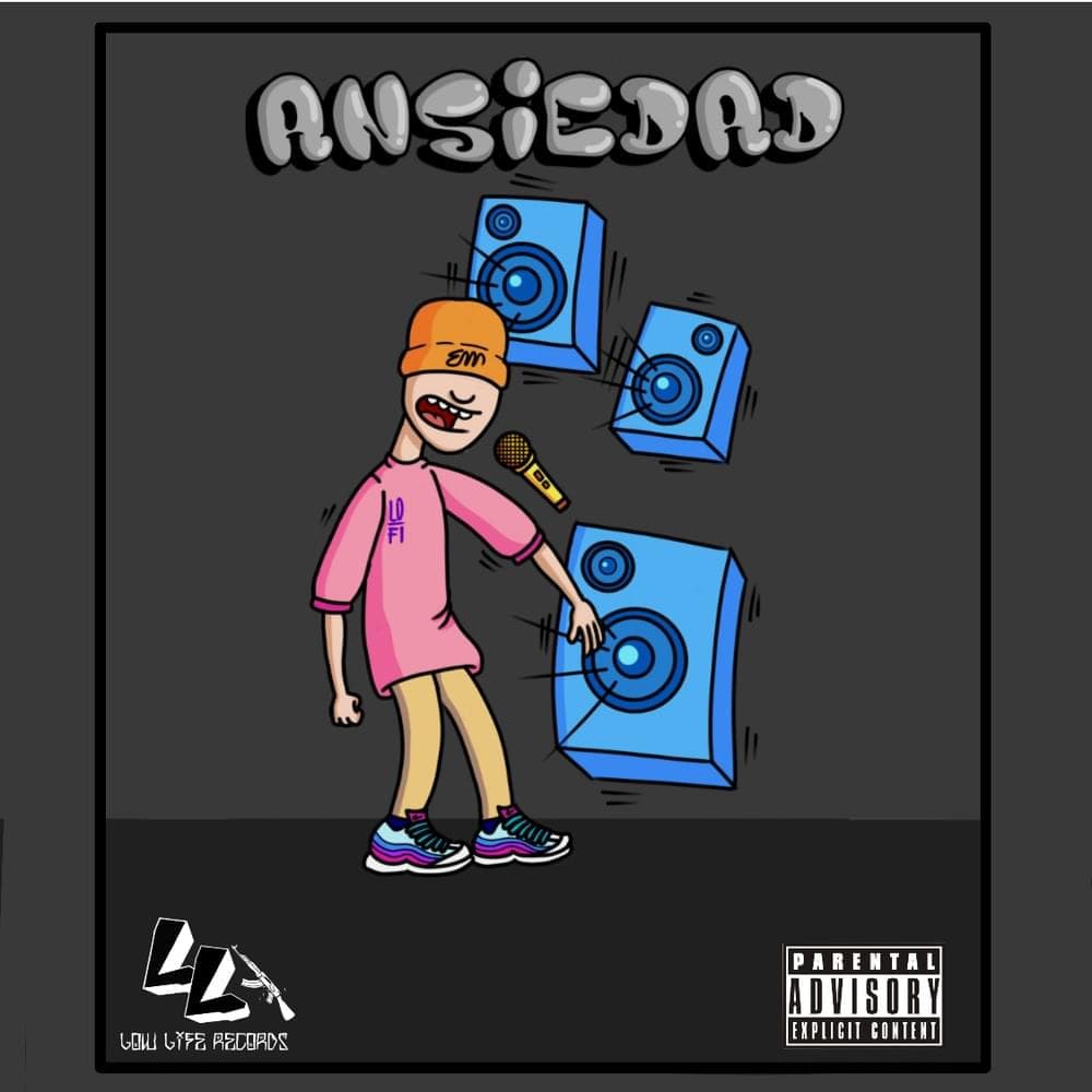 Album cover art for "Ansiedad" by W.G.