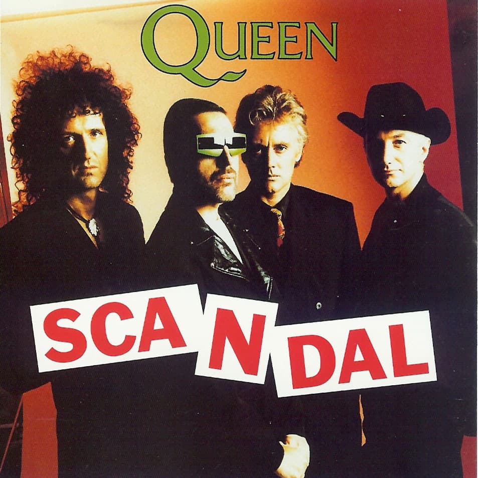 Album cover art for "Scandal" by Queen