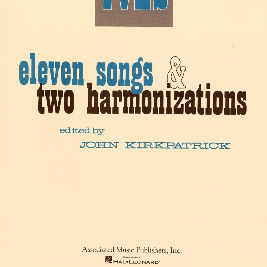 Eleven Songs and Two Harmonizations