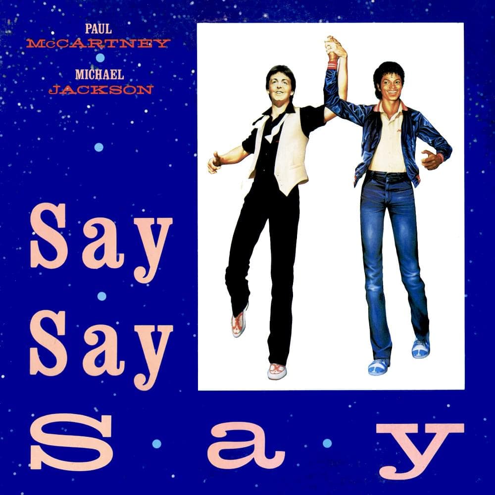 Album cover art for "Say Say Say" by Paul McCartney