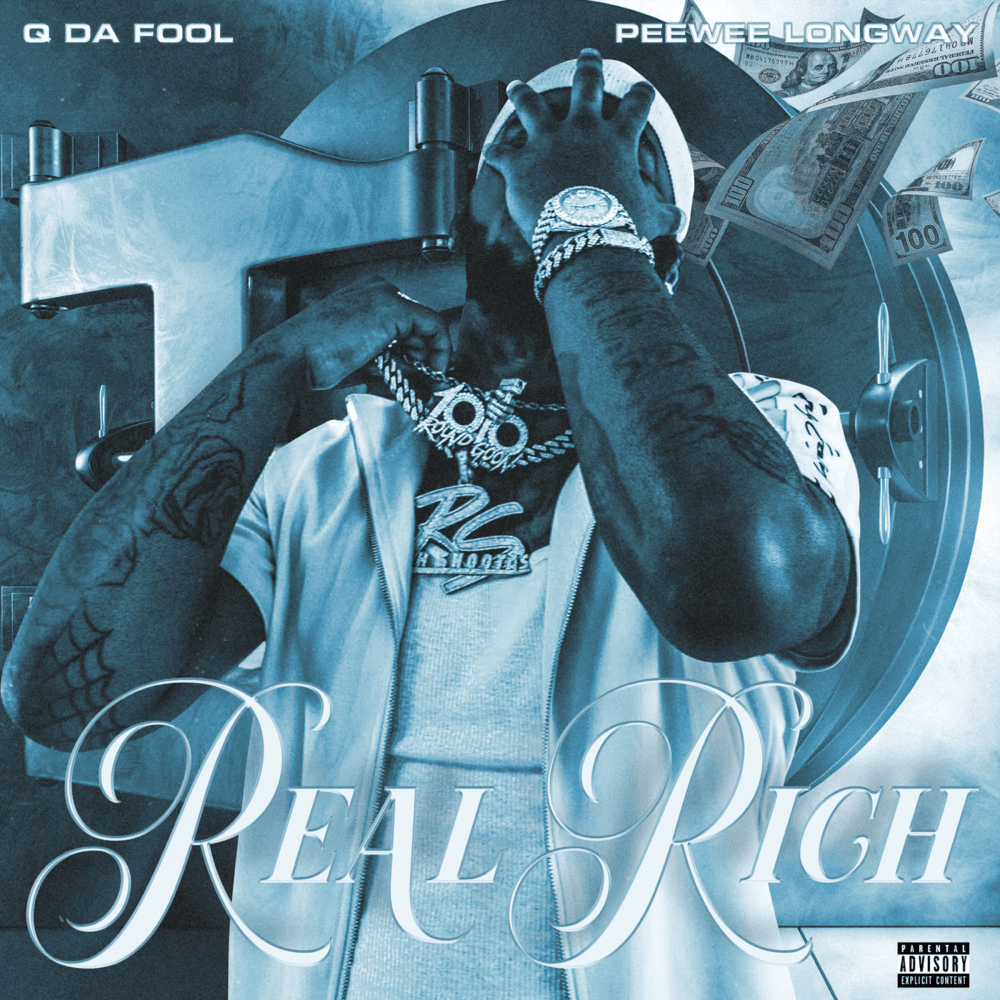 Album cover art for "Real Rich" by Q Da Fool & Peewee Longway